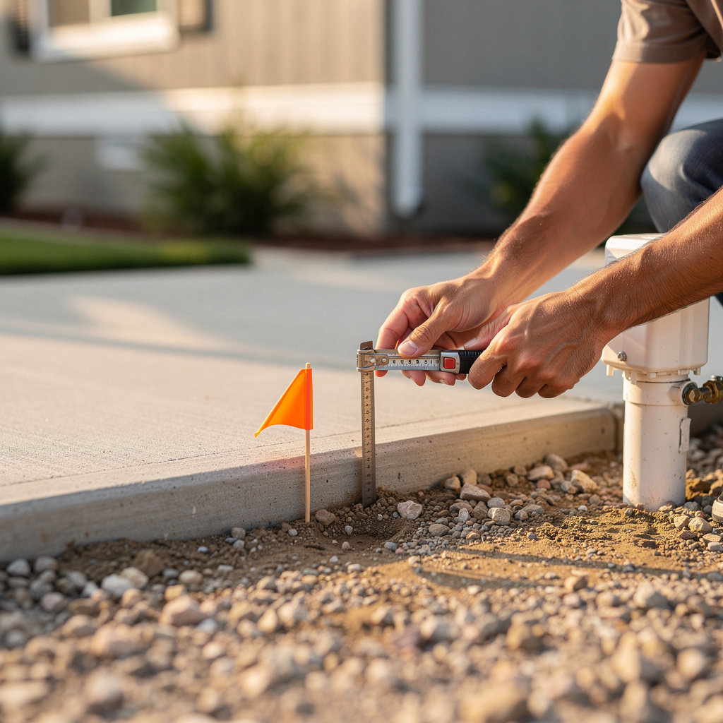 Valley View Estates mobile home lot layout in Santee, CA showing spacious community living